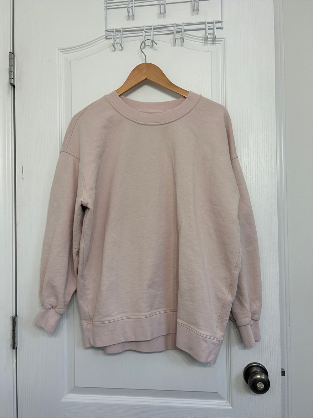 Lululemon Perfectly Oversized Crew • Light Pink • ~ Sz 6 - Picture 4 of 9